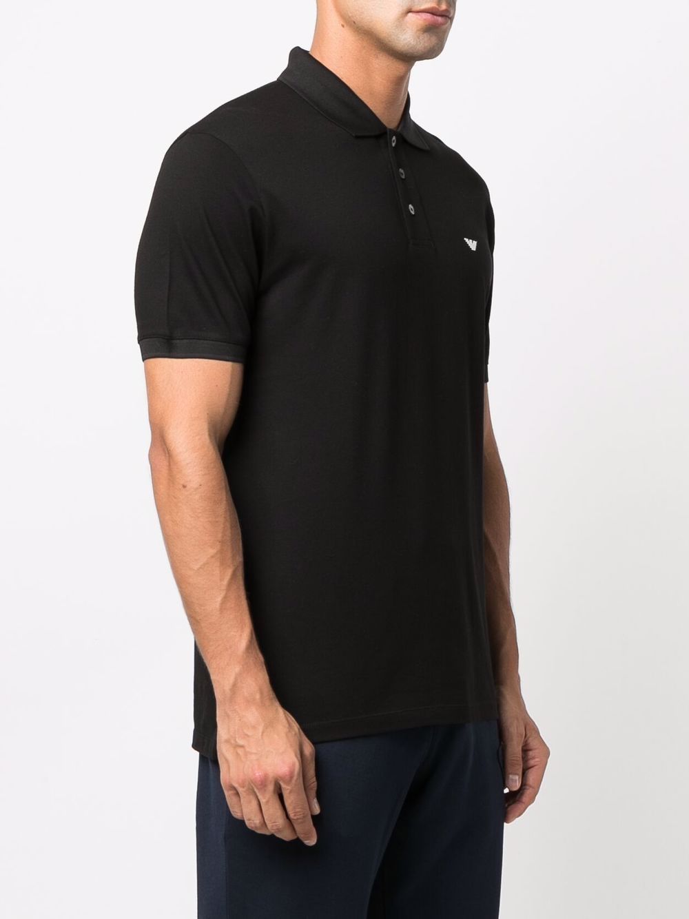 Emporio Armani logo detail polo shirt