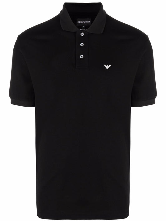 Emporio Armani logo detail polo shirt