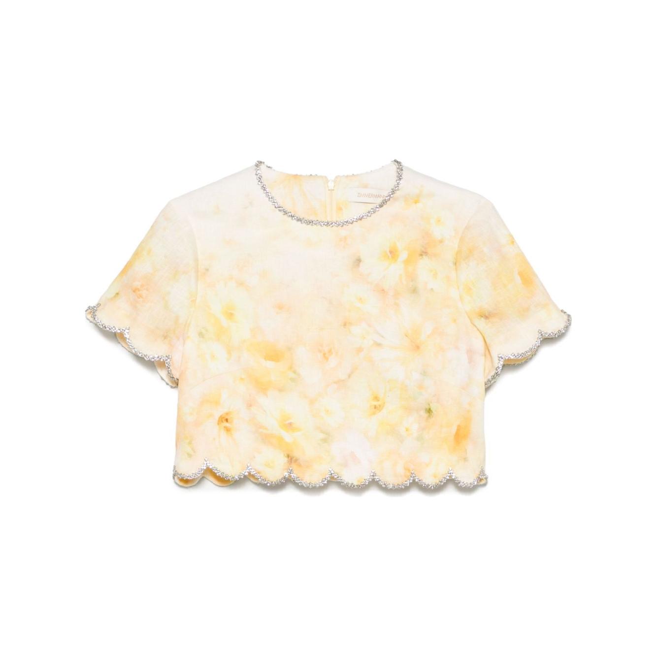 Zimmermann Top Yellow Topwear Zimmermann