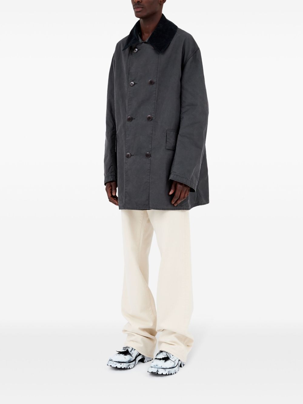 Maison Margiela Double Breasted Cotton Jacket Jackets Maison Margiela