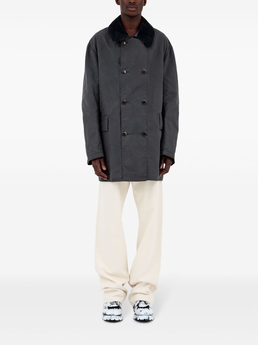 Maison Margiela Double Breasted Cotton Jacket Jackets Maison Margiela