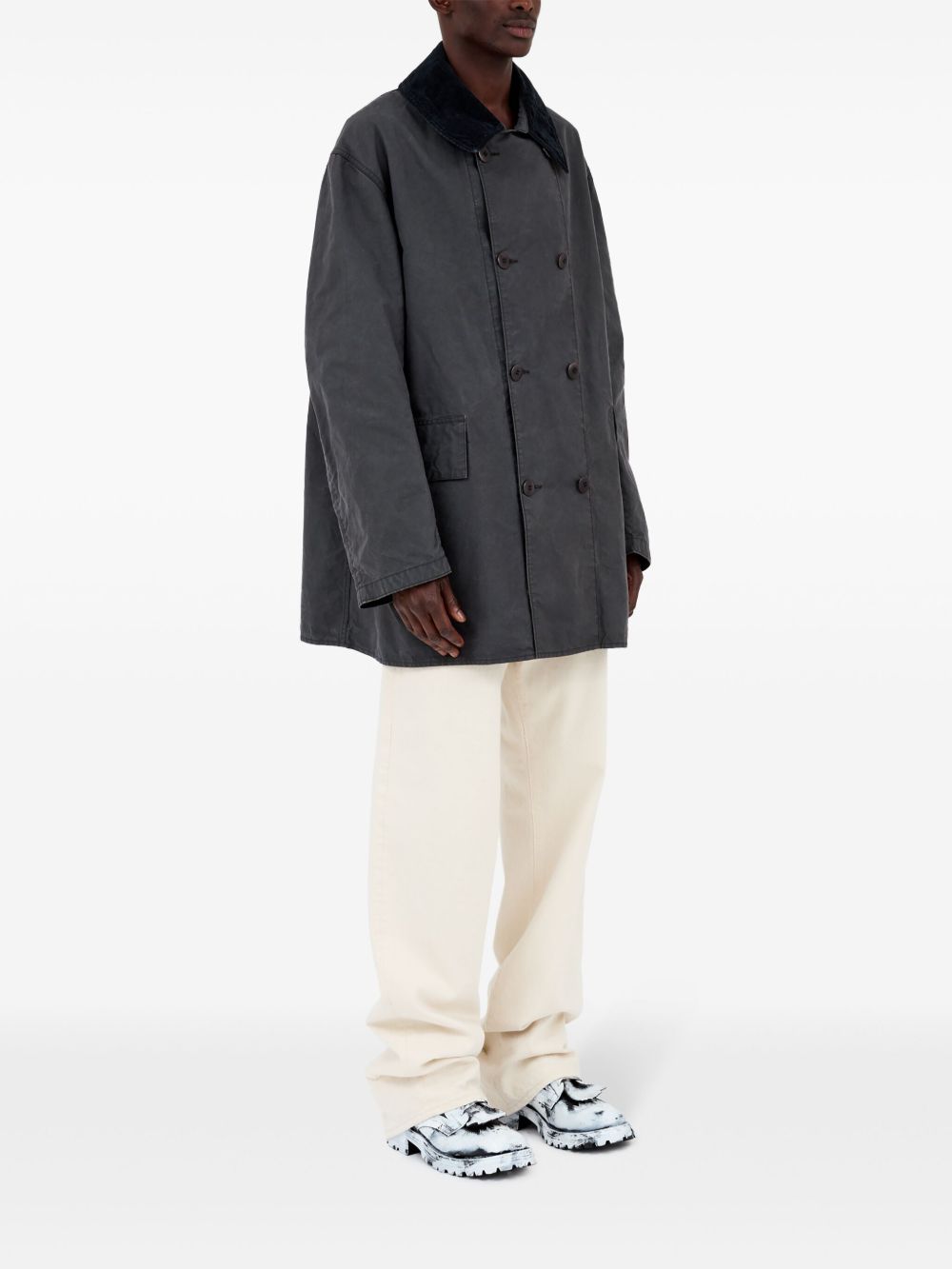 Maison Margiela Double Breasted Cotton Jacket Jackets Maison Margiela