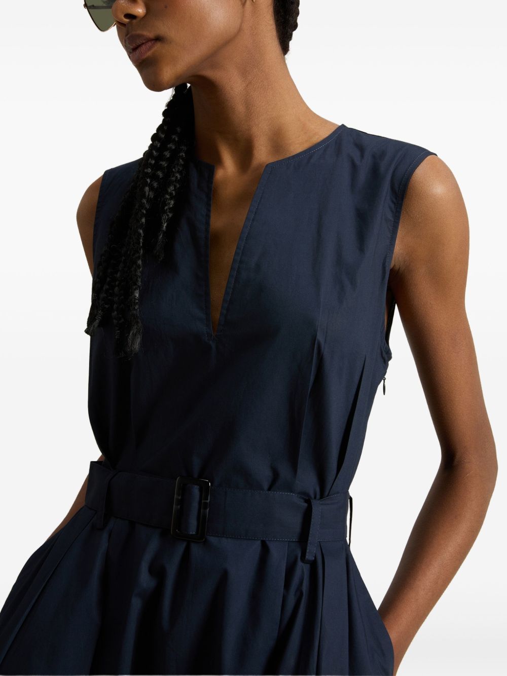 Woolrich Sleeveless dress in pure cotton poplin