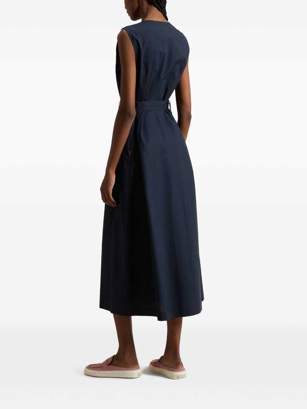 Woolrich Sleeveless dress in pure cotton poplin