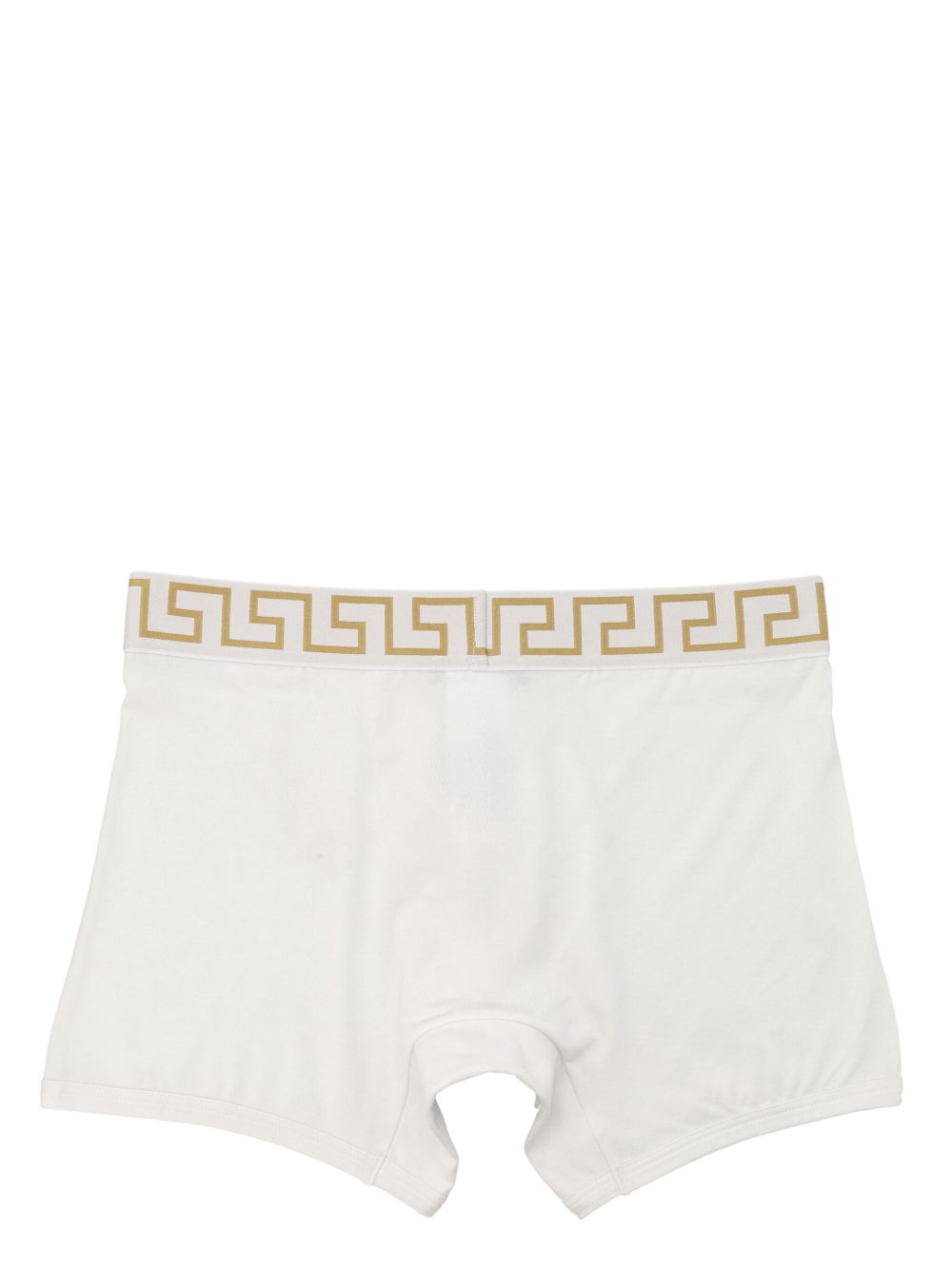 Versace Greca border trunks in white