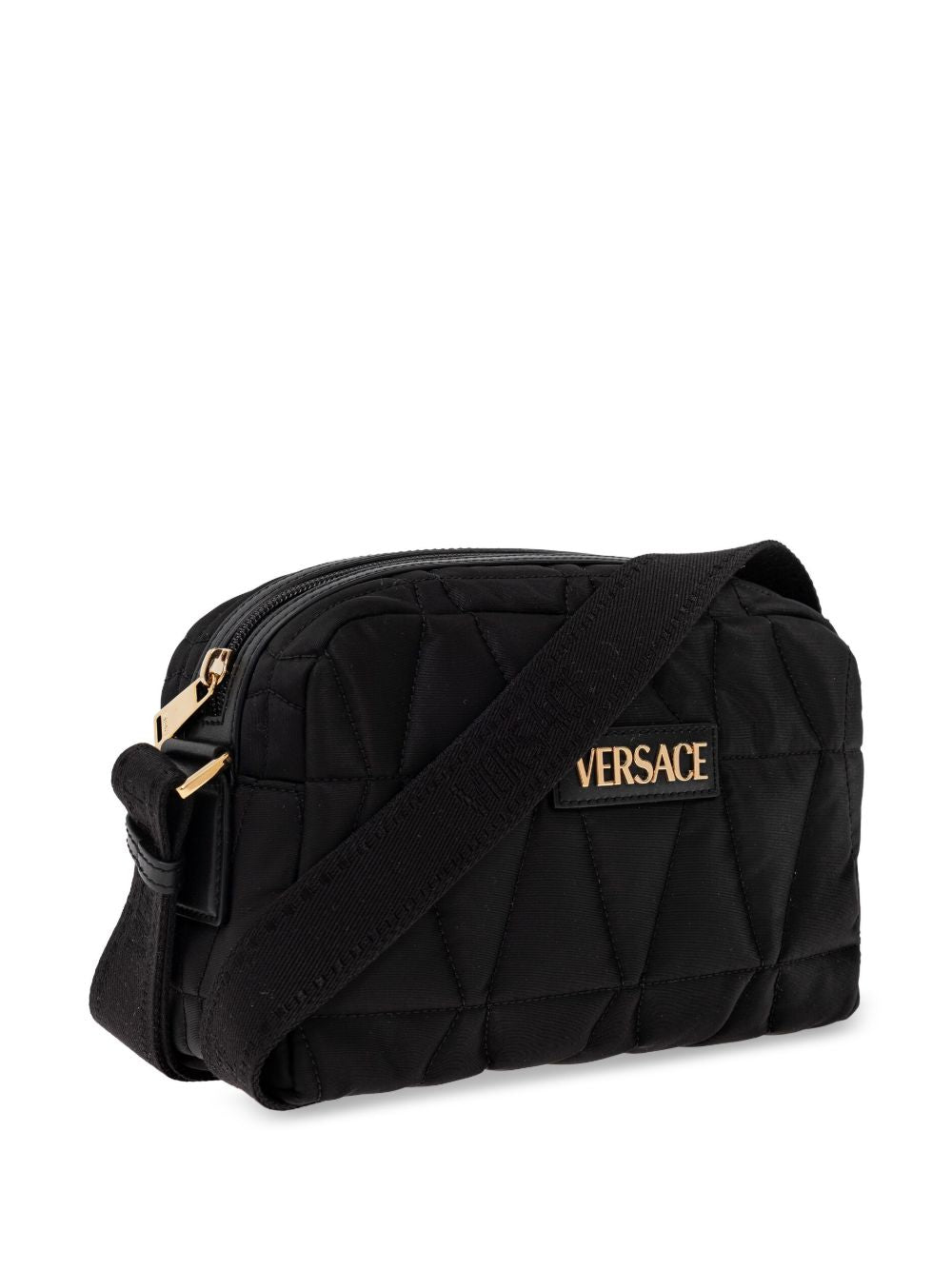 Versace Nylon Crossbody Bag for Men Black Shoulder Versace