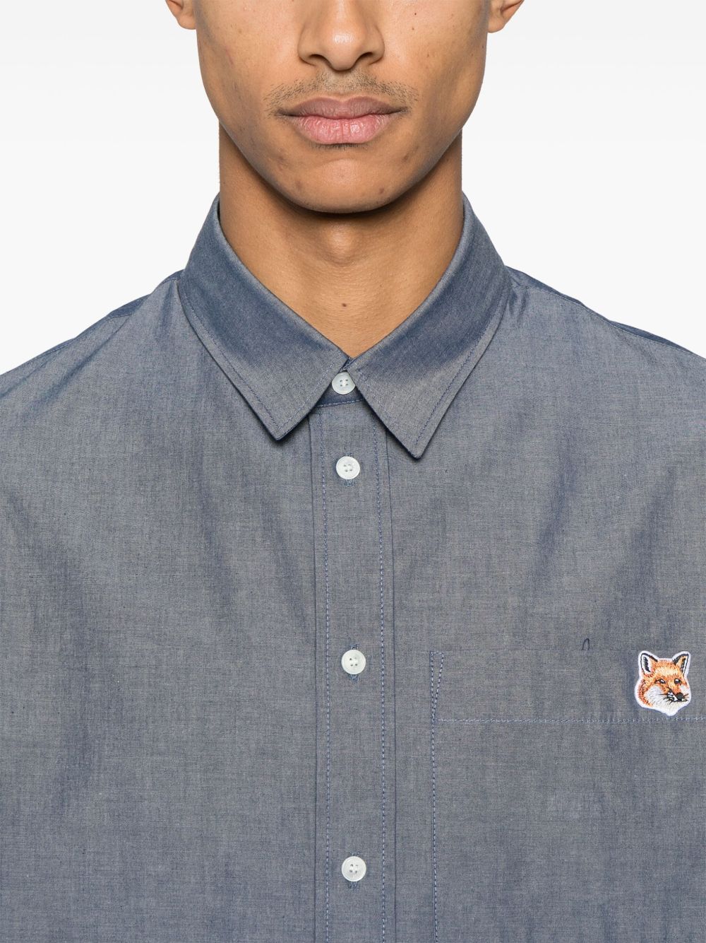 Maison Kitsune fox head shirt