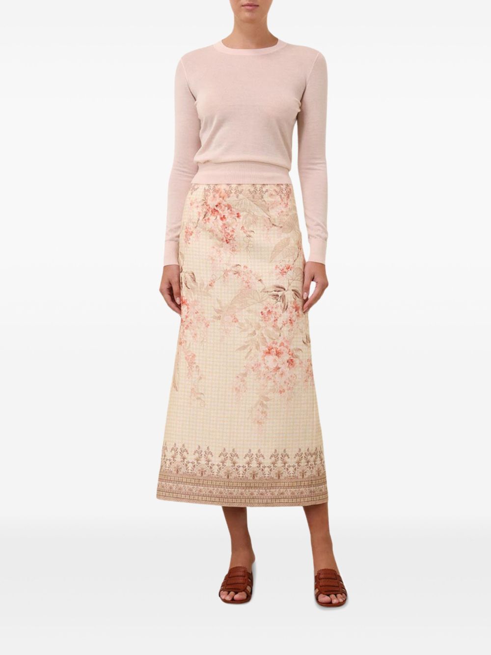 Zimmermann Illuminate Pencil Midi Skirt Skirts Zimmermann