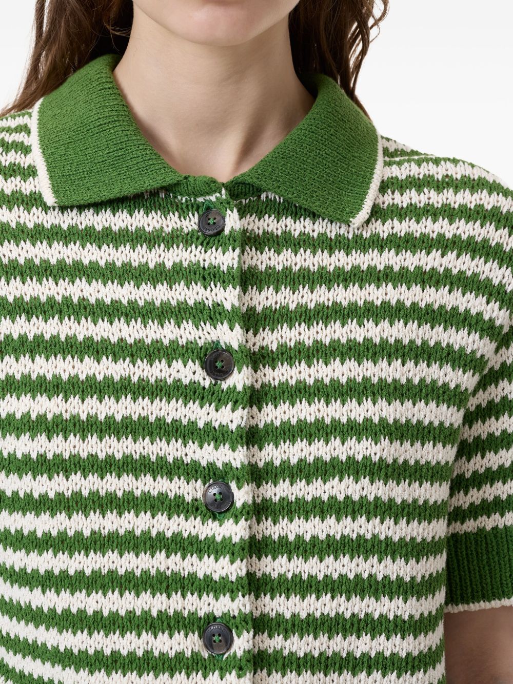 Closed Knitted green cardigan in organic cotton Topwear Closed