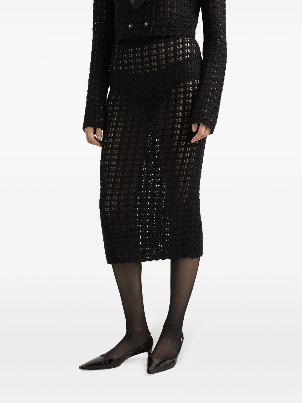 Dolce & Gabbana knitted midi skirt