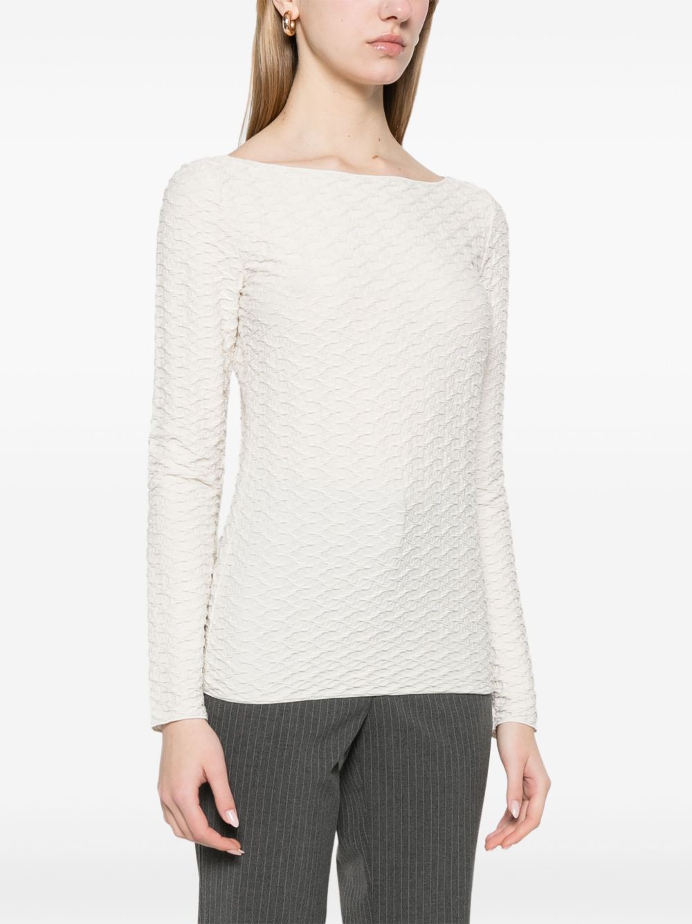 Emporio Armani Sweaters White Topwear Emporio Armani