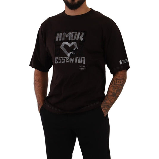 Dolce & Gabbana Bordeaux Cotton L-Amore Print Crewneck T-shirt 1728,67345645728,Bordeaux,Clothing,Dolce & Gabbana,Material: 100% Cotton,Men,Men - Clothing,New with tags,S,T-Shirts - Clothing,T-Shirts - Men - Clothing,T-Shirts - T-Shirts - Clothing,XS