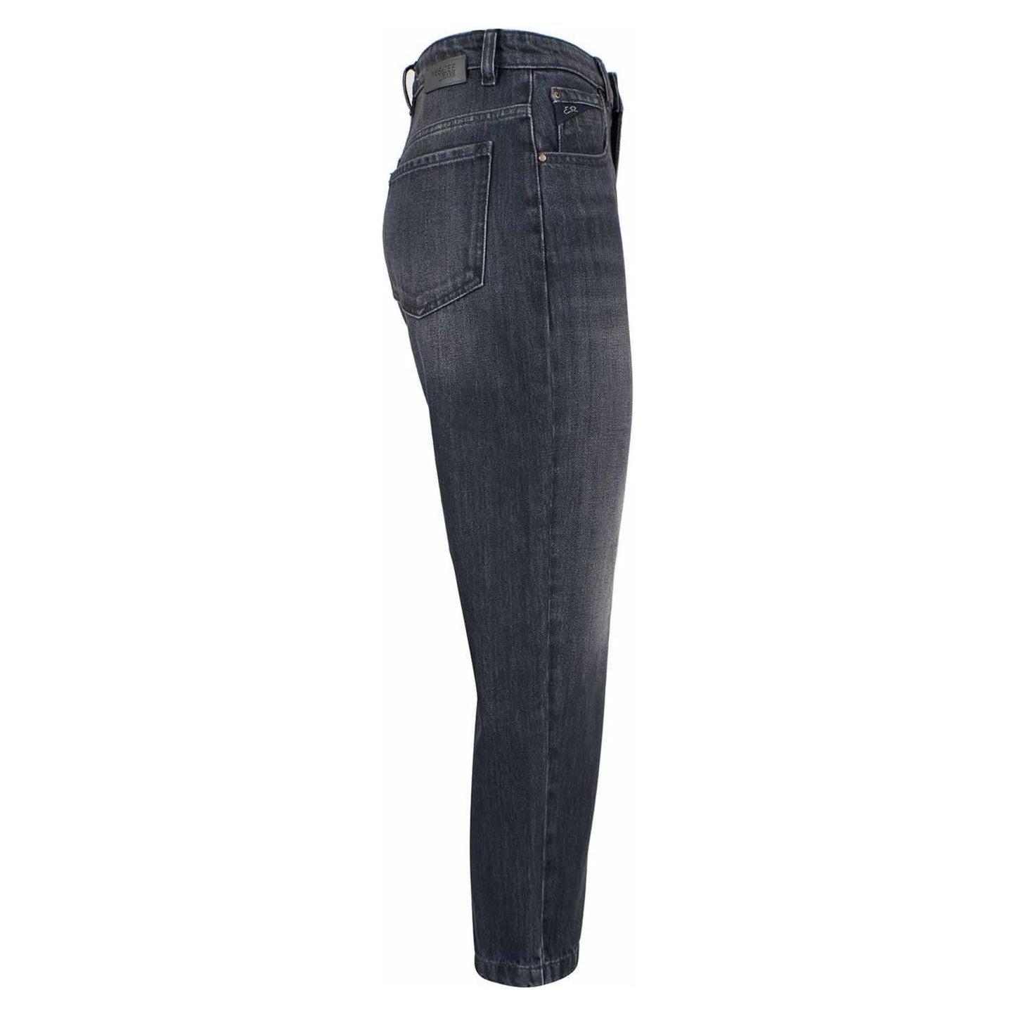 Yes Zee "Black Cotton Women High-Waisted Jean" Yes Zee