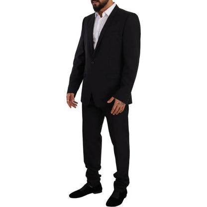 Dolce & Gabbana Blue GOLD Wool Single Breasted 2 Piece Suit 1728,67345645728,Blue,Clothing,Dolce & Gabbana,IT56 | XXL,Material: 82% Virgin Wool 18% Silk,Men,Men - Clothing,New with tags,Suits & Blazers - Clothing,Suits - Men - Clothing,Two-Piece Suits - S