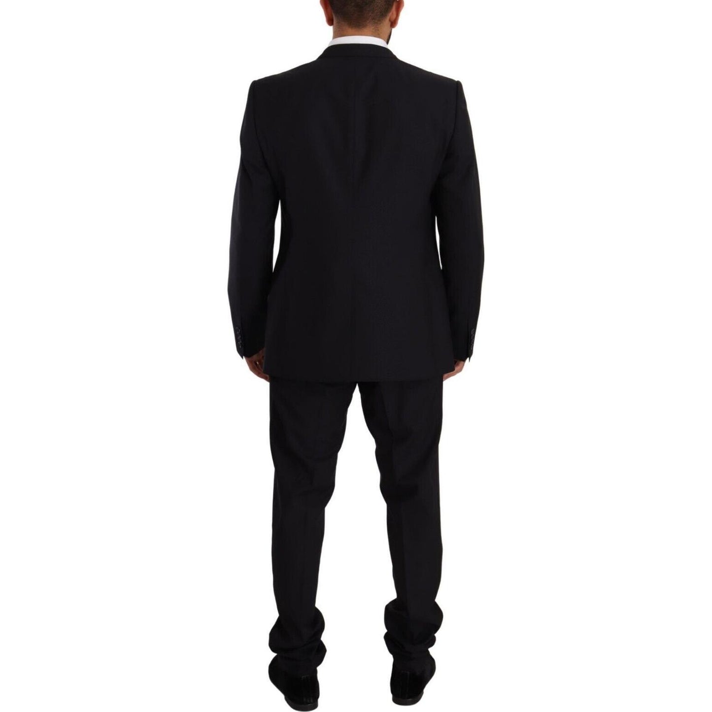 Dolce & Gabbana Blue GOLD Wool Single Breasted 2 Piece Suit 1728,67345645728,Blue,Clothing,Dolce & Gabbana,IT56 | XXL,Material: 82% Virgin Wool 18% Silk,Men,Men - Clothing,New with tags,Suits & Blazers - Clothing,Suits - Men - Clothing,Two-Piece Suits - S