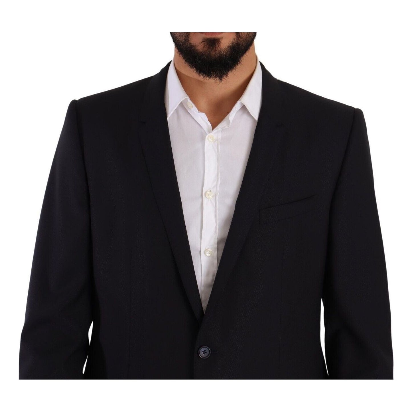 Dolce & Gabbana Blue GOLD Wool Single Breasted 2 Piece Suit 1728,67345645728,Blue,Clothing,Dolce & Gabbana,IT56 | XXL,Material: 82% Virgin Wool 18% Silk,Men,Men - Clothing,New with tags,Suits & Blazers - Clothing,Suits - Men - Clothing,Two-Piece Suits - S