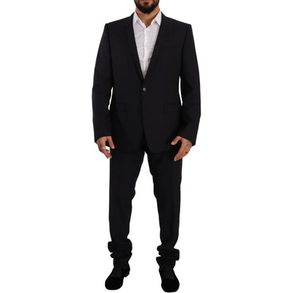 Dolce & Gabbana Blue GOLD Wool Single Breasted 2 Piece Suit 1728,67345645728,Blue,Clothing,Dolce & Gabbana,IT56 | XXL,Material: 82% Virgin Wool 18% Silk,Men,Men - Clothing,New with tags,Suits & Blazers - Clothing,Suits - Men - Clothing,Two-Piece Suits - S