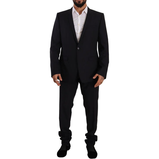 Dolce & Gabbana Blue GOLD Wool Single Breasted 2 Piece Suit 1728,67345645728,Blue,Clothing,Dolce & Gabbana,IT56 | XXL,Material: 82% Virgin Wool 18% Silk,Men,Men - Clothing,New with tags,Suits & Blazers - Clothing,Suits - Men - Clothing,Two-Piece Suits - S
