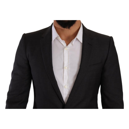 Dolce & Gabbana Black MARTINI Single Breasted 2 Piece Suit 1728,67345645728,Black,Clothing,Dolce & Gabbana,IT46 | S,Material: 100% Virgin Wool,Men,Men - Clothing,New with tags,Suits & Blazers - Clothing,Suits - Men - Clothing,Two-Piece Suits - Suits & Bla