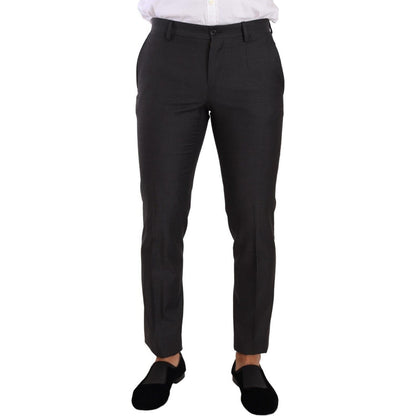 Dolce & Gabbana Black MARTINI Single Breasted 2 Piece Suit 1728,67345645728,Black,Clothing,Dolce & Gabbana,IT46 | S,Material: 100% Virgin Wool,Men,Men - Clothing,New with tags,Suits & Blazers - Clothing,Suits - Men - Clothing,Two-Piece Suits - Suits & Bla