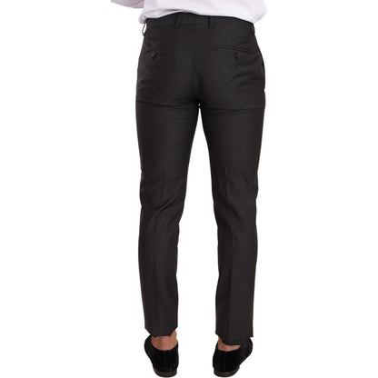 Dolce & Gabbana Black MARTINI Single Breasted 2 Piece Suit 1728,67345645728,Black,Clothing,Dolce & Gabbana,IT46 | S,Material: 100% Virgin Wool,Men,Men - Clothing,New with tags,Suits & Blazers - Clothing,Suits - Men - Clothing,Two-Piece Suits - Suits & Bla