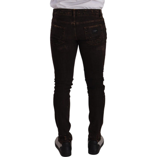 Dolce & Gabbana Slim Fit Distressed Skinny Denim Jeans Dolce & Gabbana