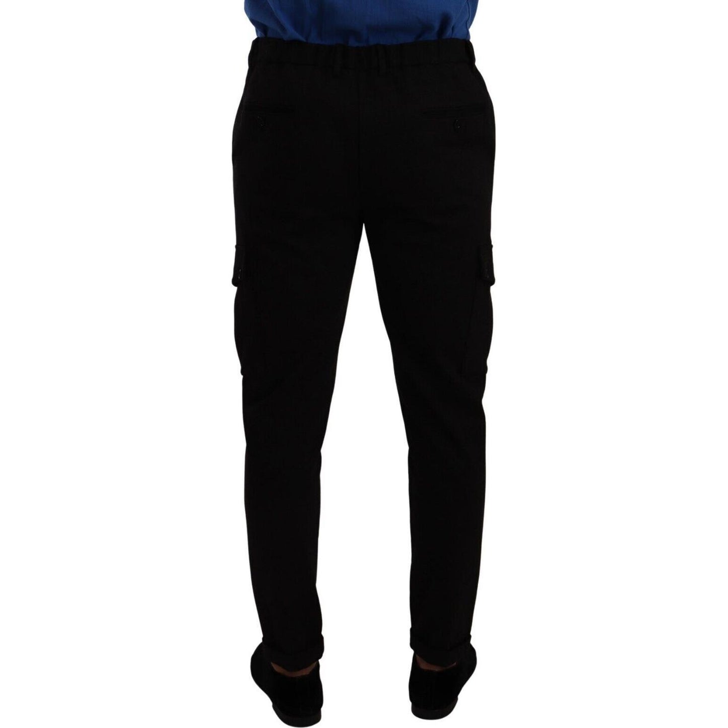 Dolce & Gabbana Elegant Black Slim Fit Cargo Pants Dolce & Gabbana