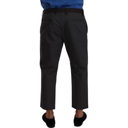Dolce & Gabbana Gray Bordeaux Striped Cropped Trouser Pants 1728,67345645728,Clothing,Cropped Pants - Pants - Clothing,Dolce & Gabbana,Gray,IT48 | M,IT52 | XL,IT54 | XL,Jeans & Pants - Men - Clothing,Material: 67% Nylon 33% Cotton,Men,Men - Clothing,New w