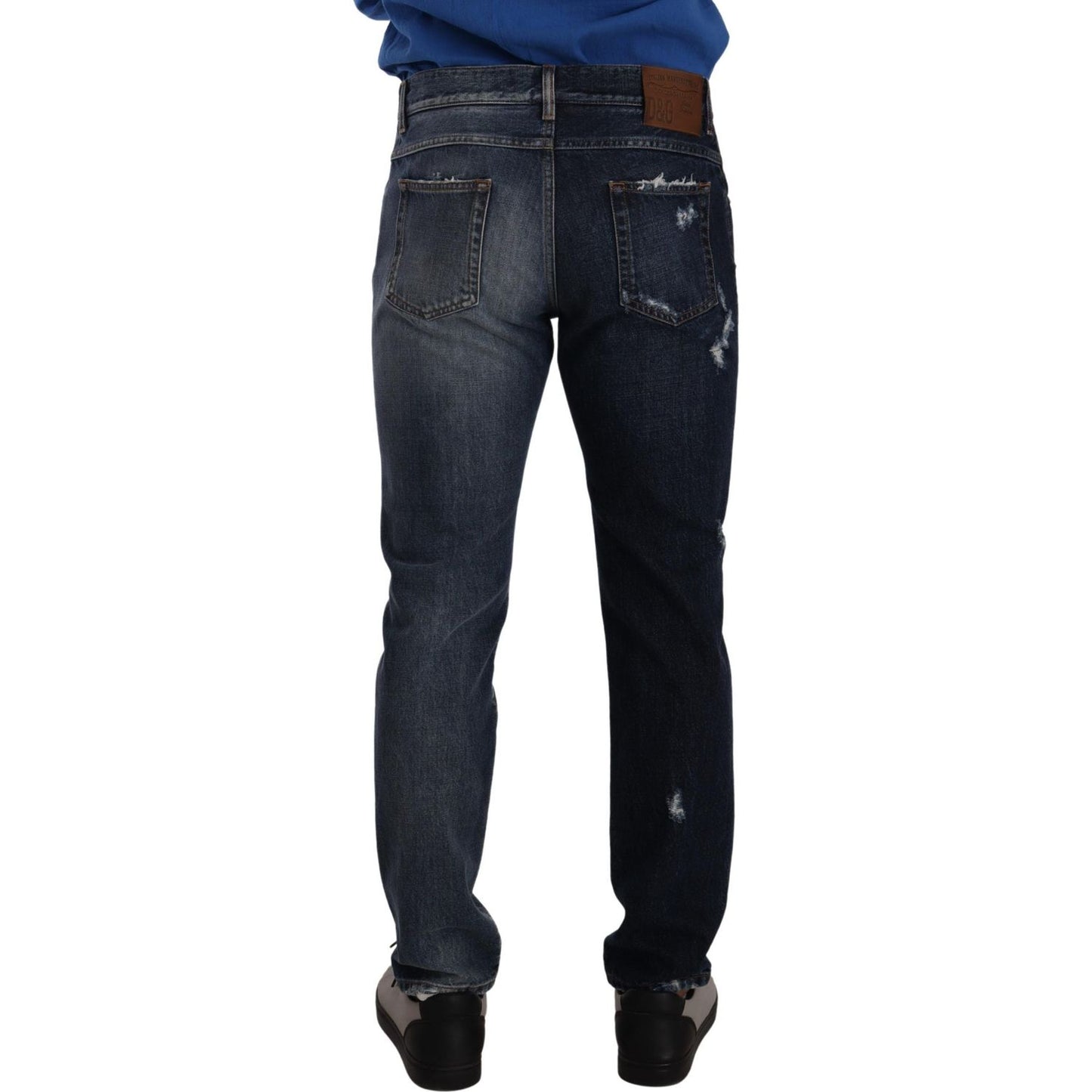 Dolce & Gabbana Chic Tattered Denim Jeans Dolce & Gabbana