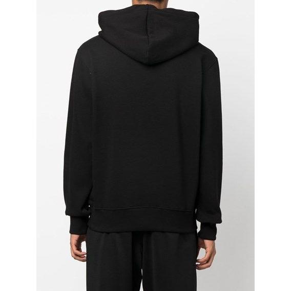 Versace Jeans Chic Black Hooded Sweatshirt Versace Jeans