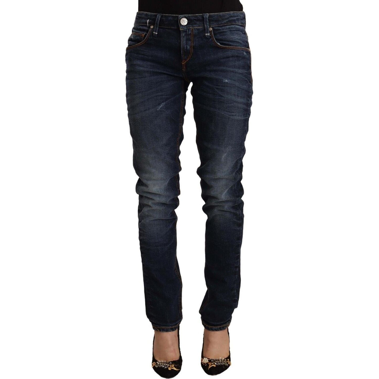 Acht Chic Slim Fit Blue Washed Denim Acht