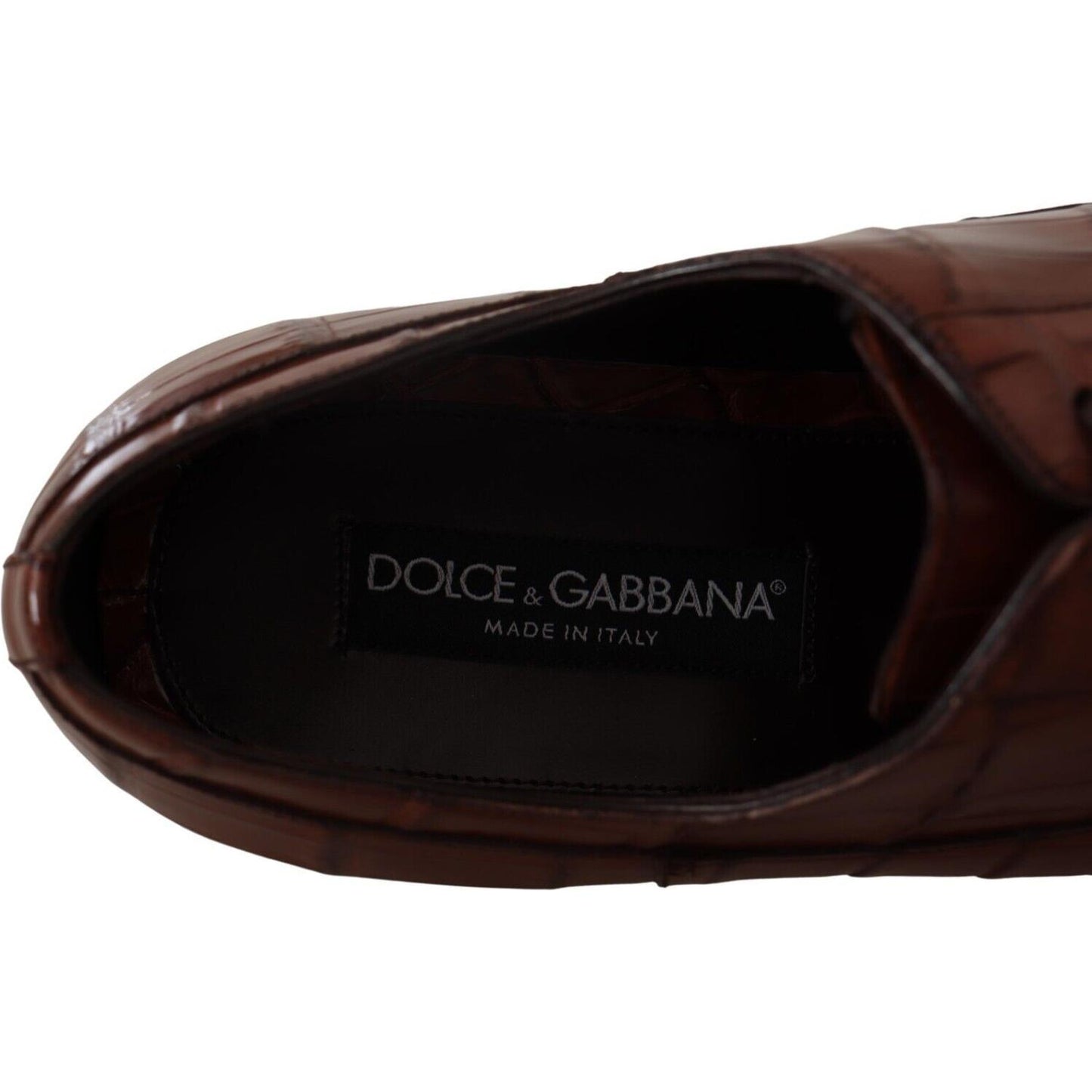 Dolce & Gabbana Elegant Exotic Crocodile Leather Formal Shoes Dolce & Gabbana