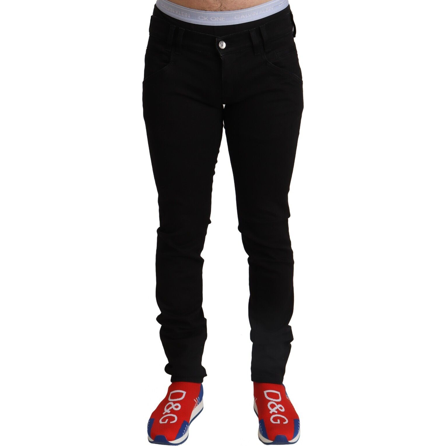 Dolce & Gabbana Elegant Slim Fit Black Denim Jeans Dolce & Gabbana