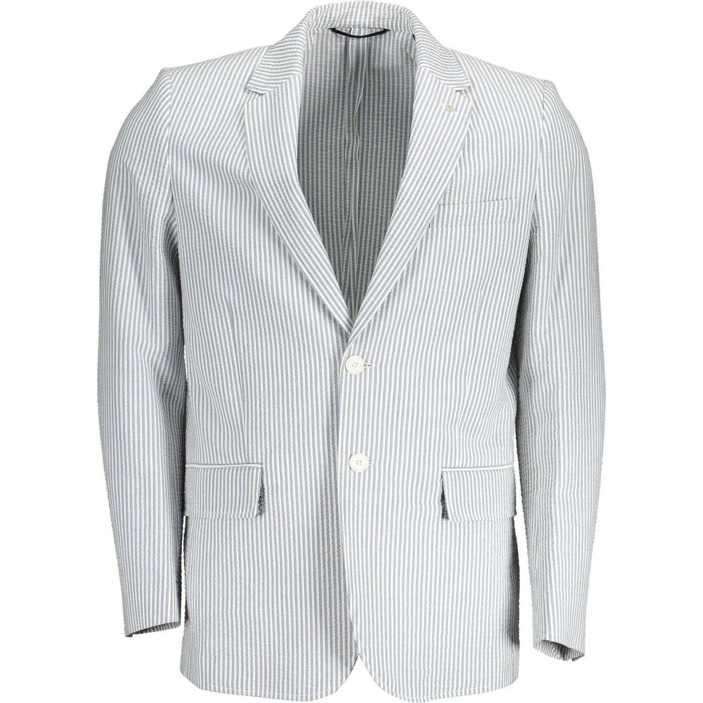 Gant White Cotton Men Jacket Gant