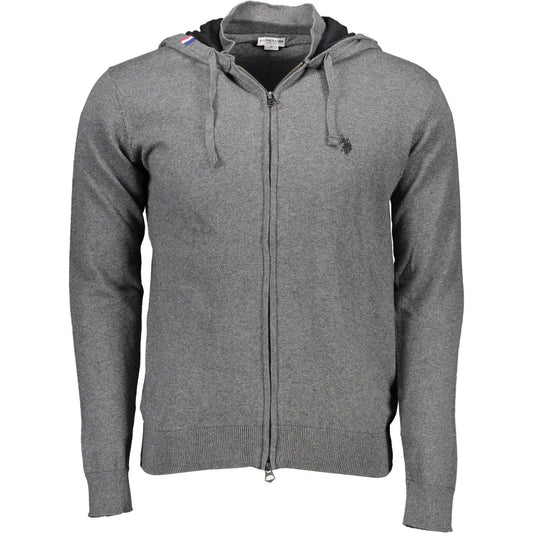 U.S. POLO ASSN. Gray Cotton Men Sweater U.S. POLO ASSN.