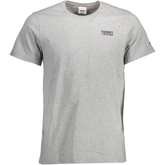 Tommy Hilfiger Gray Cotton Men TShirt Tommy Hilfiger