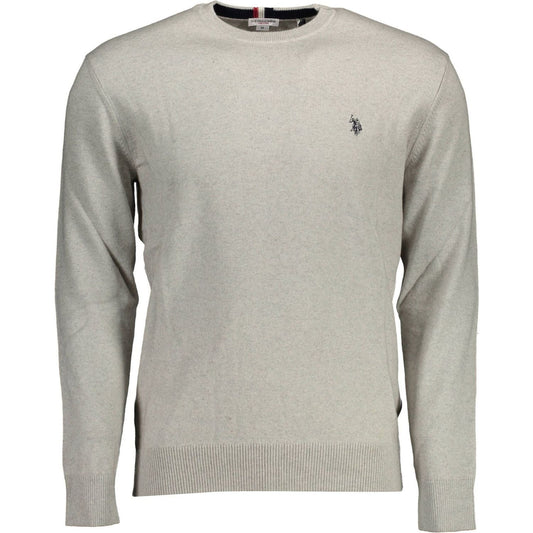 U.S. POLO ASSN. Gray Cotton Men Sweater U.S. POLO ASSN.