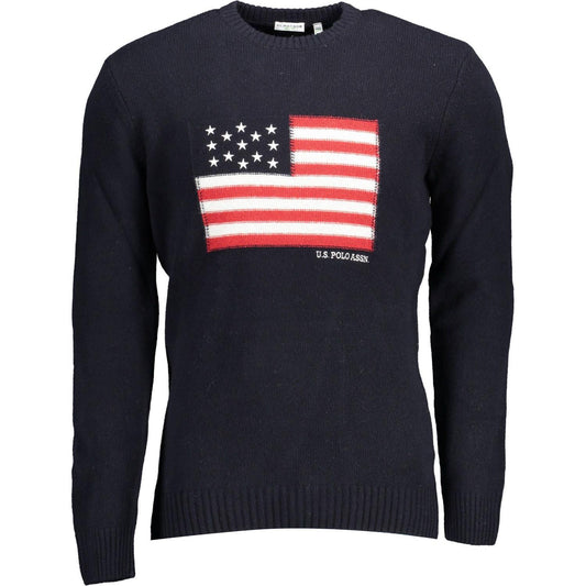 U.S. POLO ASSN. Blue Wool Men Sweater U.S. POLO ASSN.