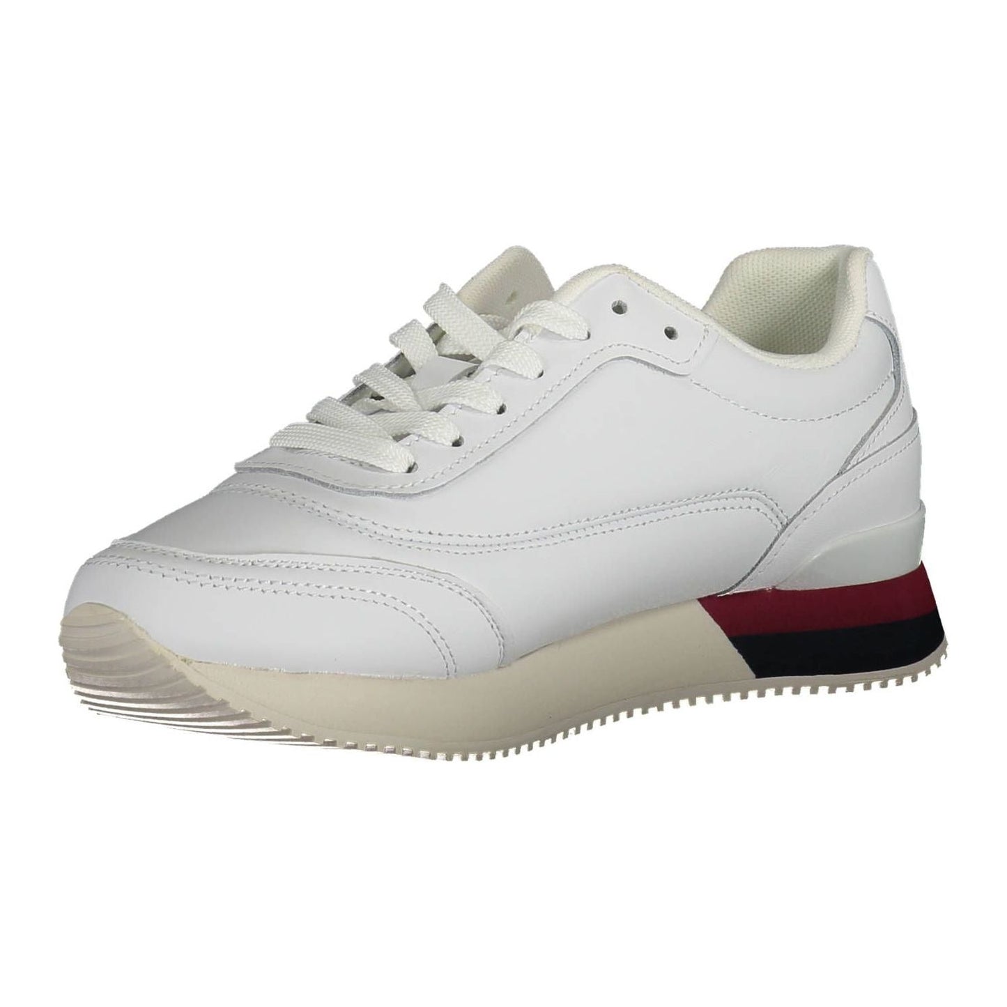 Tommy Hilfiger White Leather Women Sneaker Tommy Hilfiger