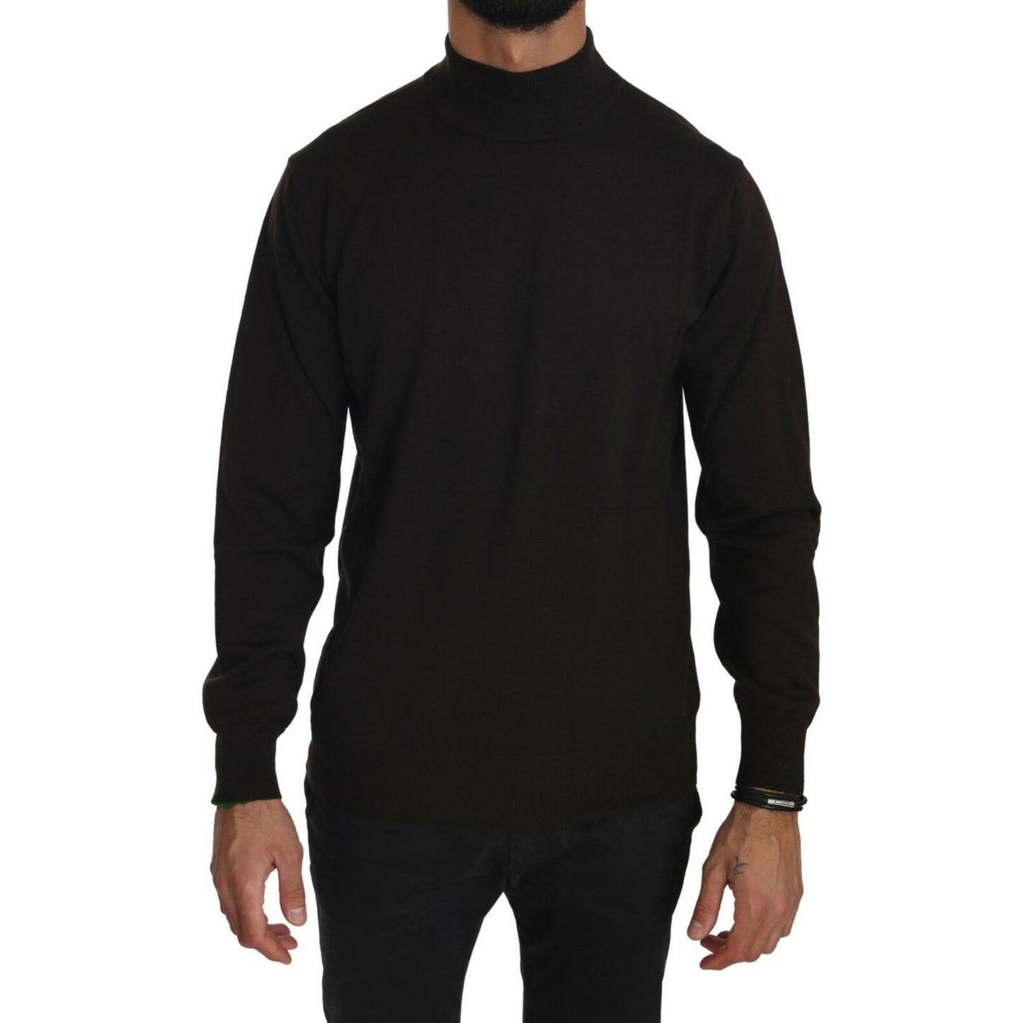 MILA SCHÖN Brown Turtle Neck Pullover Wool Sweater 1728,67345645728,Brown,Clothing,IT52 | XL,Material: 100% Virgin Wool,Men,Men - Clothing,MILA SCHÖN,New with tags,Sweaters - Clothing,Sweaters - Men - Clothing,Sweatshirts - Sweaters - Clothing