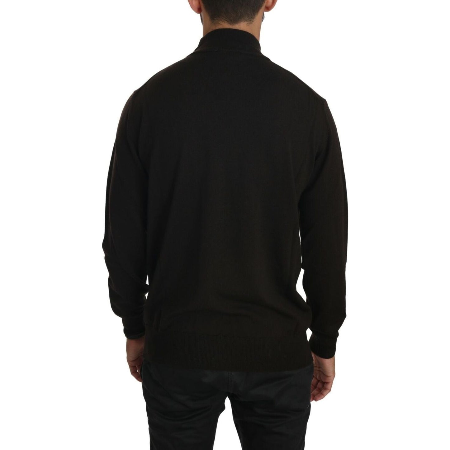 MILA SCHÖN Brown Turtle Neck Pullover Wool Sweater 1728,67345645728,Brown,Clothing,IT52 | XL,Material: 100% Virgin Wool,Men,Men - Clothing,MILA SCHÖN,New with tags,Sweaters - Clothing,Sweaters - Men - Clothing,Sweatshirts - Sweaters - Clothing