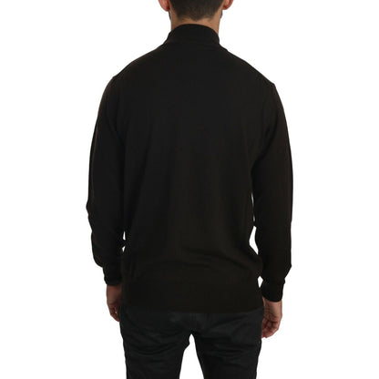 MILA SCHÖN Brown Turtle Neck Pullover Wool Sweater 1728,67345645728,Brown,Clothing,IT52 | XL,Material: 100% Virgin Wool,Men,Men - Clothing,MILA SCHÖN,New with tags,Sweaters - Clothing,Sweaters - Men - Clothing,Sweatshirts - Sweaters - Clothing