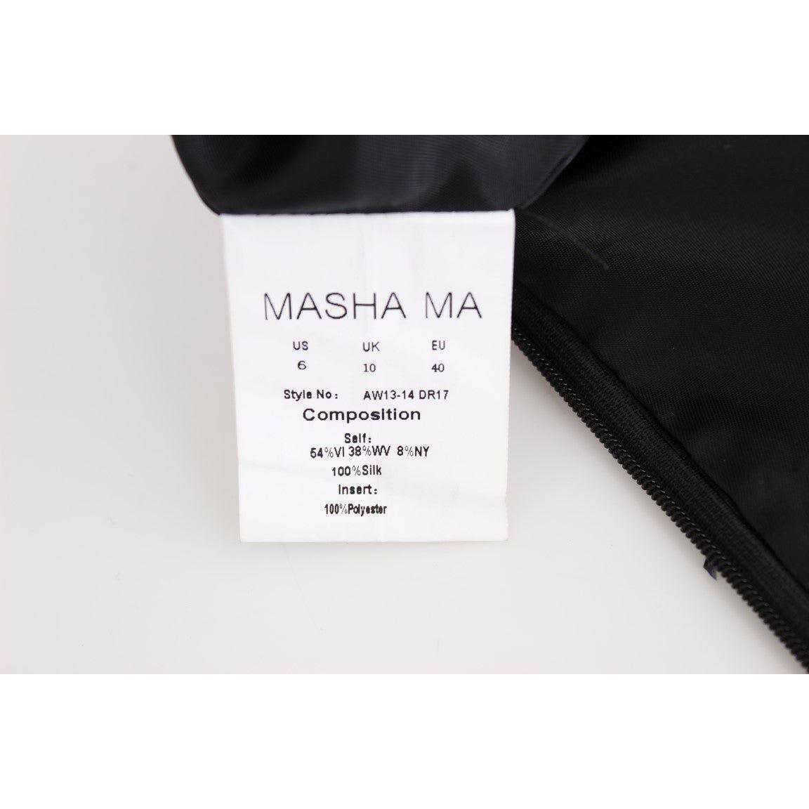 Masha Ma Elegant Strapless Black Dress Masha Ma