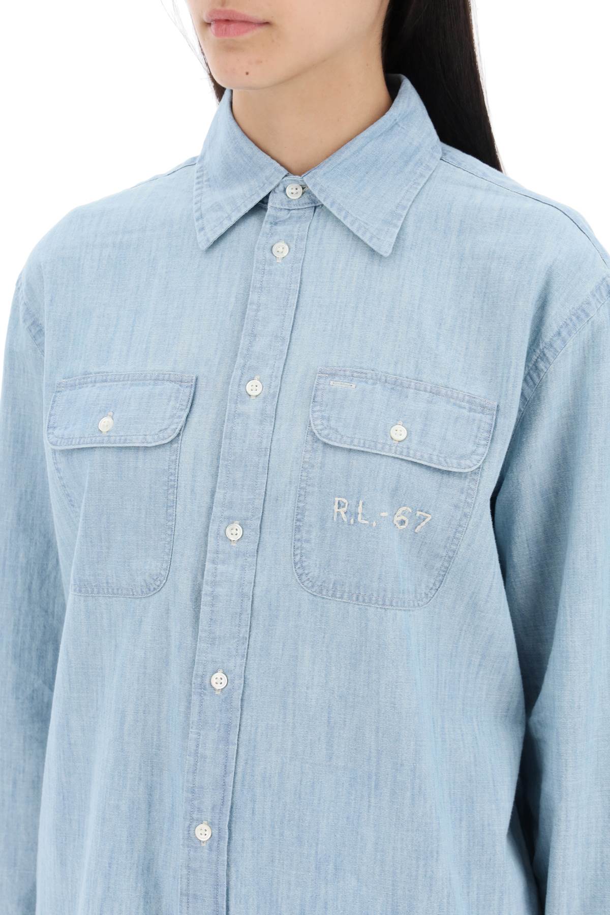 Polo Ralph Lauren embroidered chambray Topwear Polo Ralph Lauren