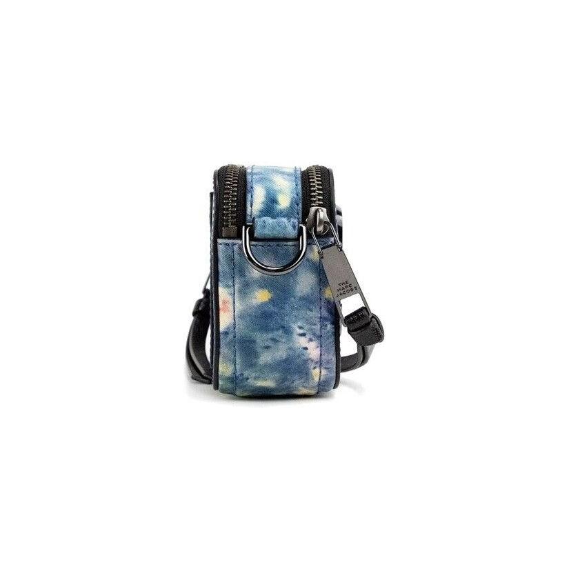 Marc Jacobs The Snapshot bag Watercolor Blue Printed Leather Shoulder Bag Purse Marc Jacobs