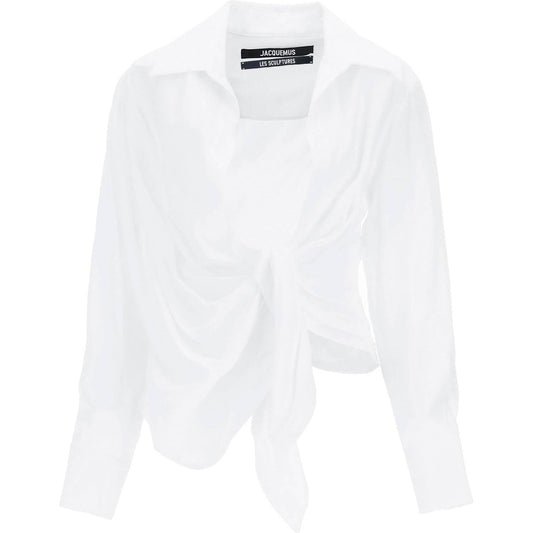 Jacquemus 'la chemise bahia' draped blouse Topwear Jacquemus