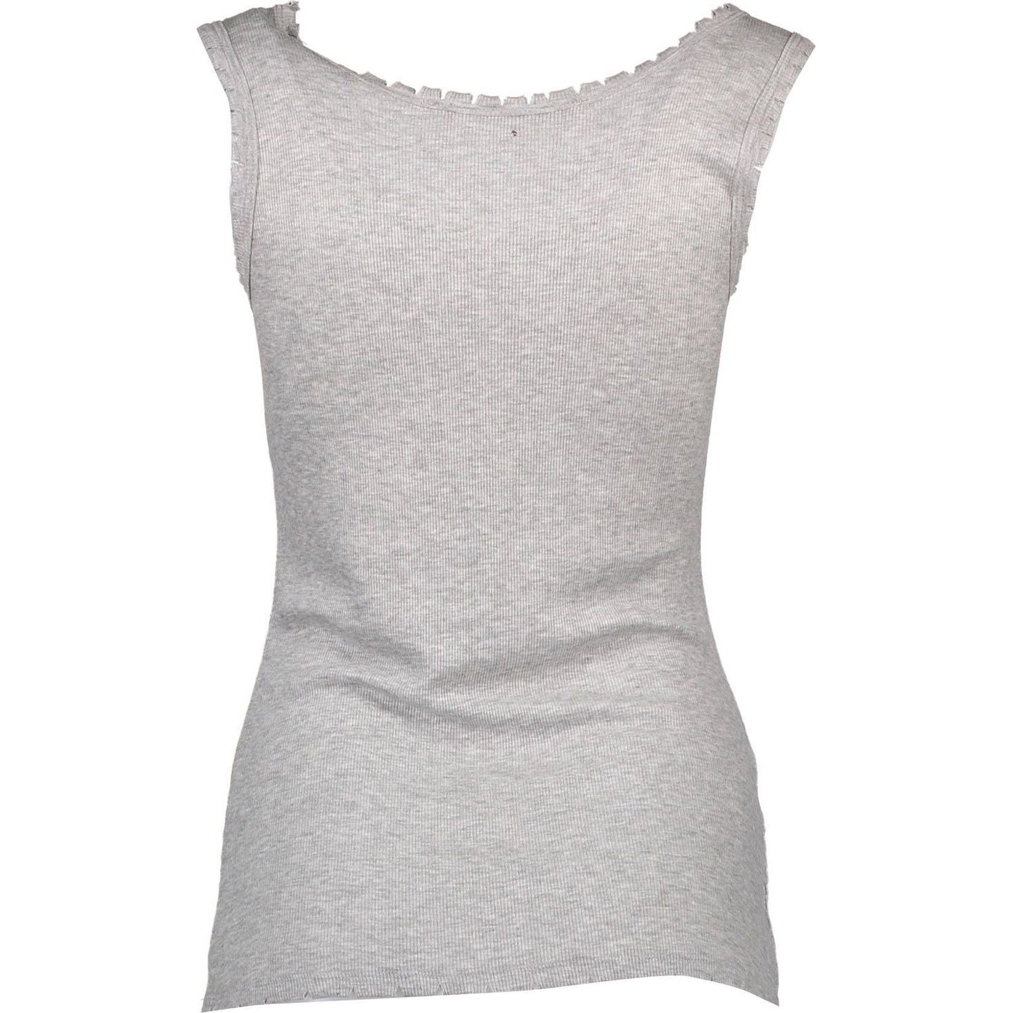 Silvian Heach Gray Viscose Women Top Silvian Heach