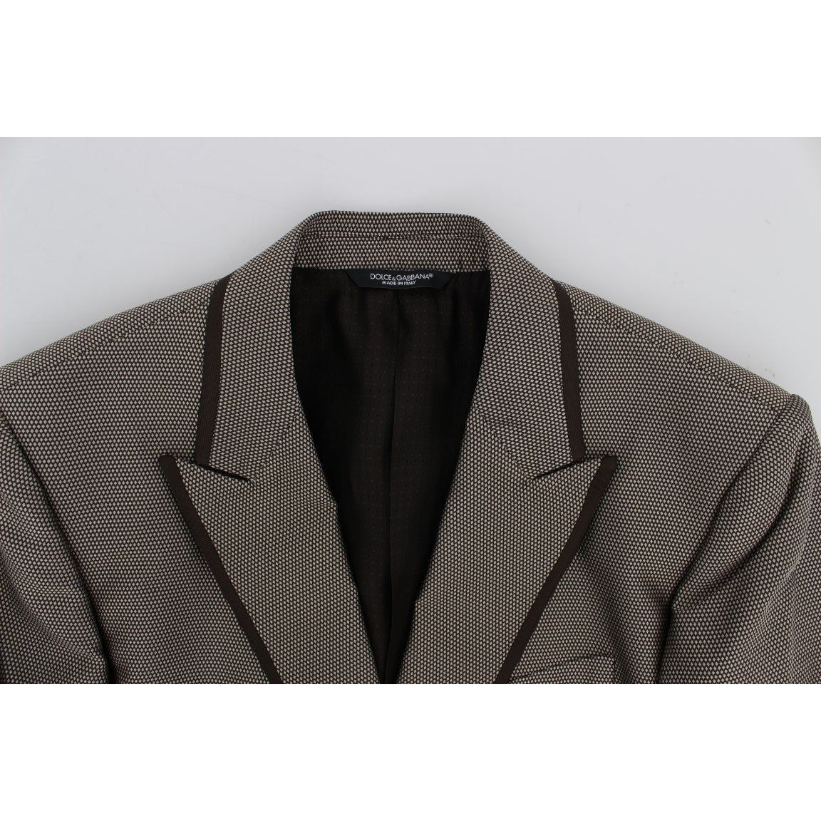 Dolce & Gabbana Brown Slim Fit Silk Two Button Blazer 1728,67345645728,Blazers - Men - Clothing,Blazers - Suits & Blazers - Clothing,Brown,Clothing,Dolce & Gabbana,IT44 | XS,Material: 100% Silk,Men,Men - Clothing,New with tags,Suits & Blazers - Clothing