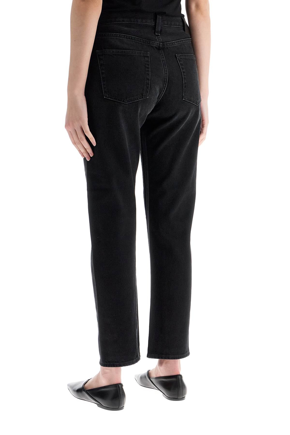 Toteme faded black organic cotton jeans with twisted seams Jeans Toteme