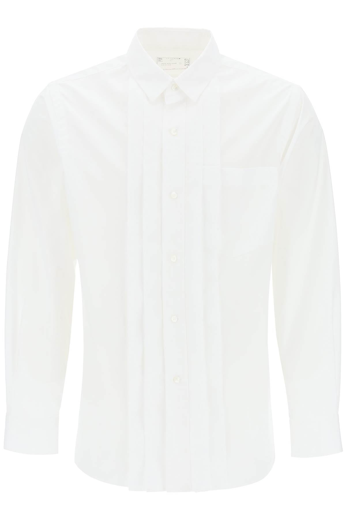 Sacai layered poplin effect shirt Shirts Sacai